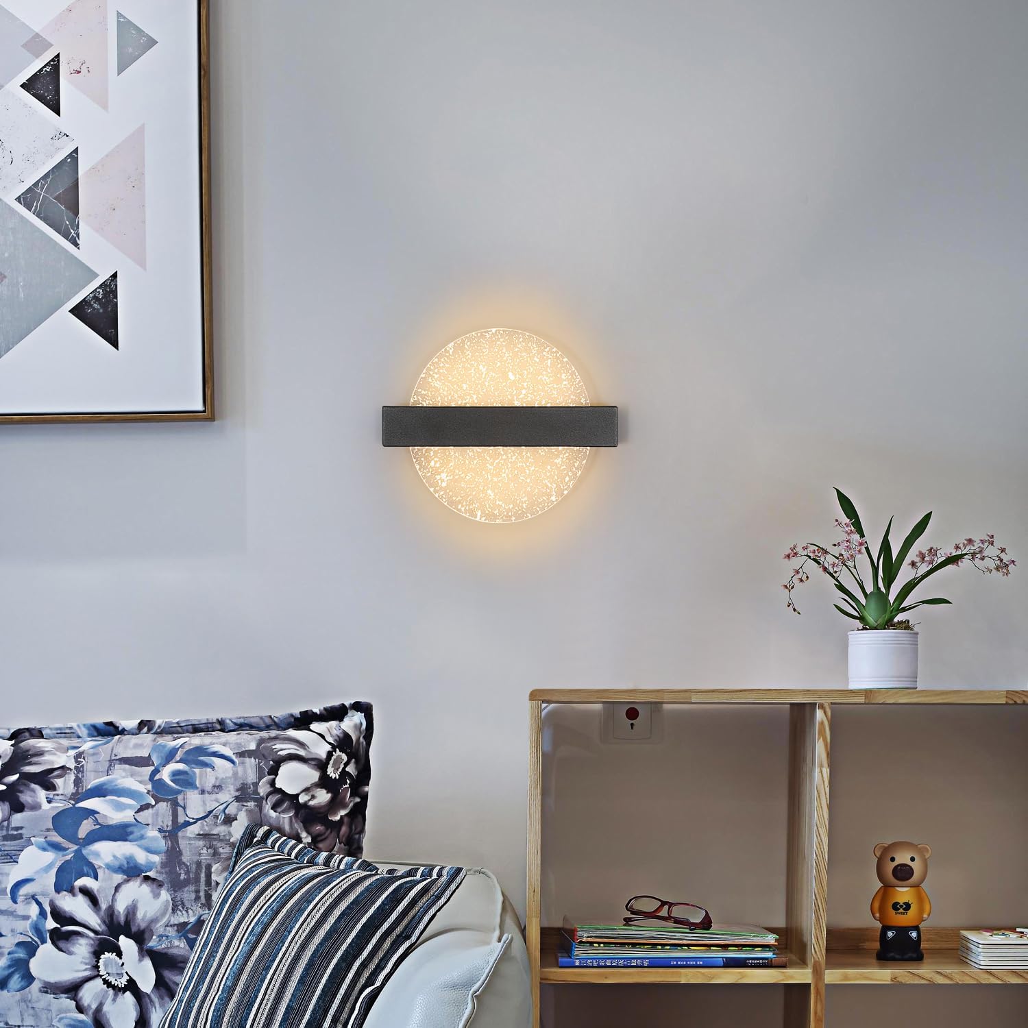 Wall Light - Black Acrylic Frame, Tunable