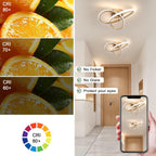 Ceiling Light - Gold Aluminium Frame, Tunable and Dimmable