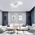 Plafoniera - Struttura in alluminio bianco, Luce bianca