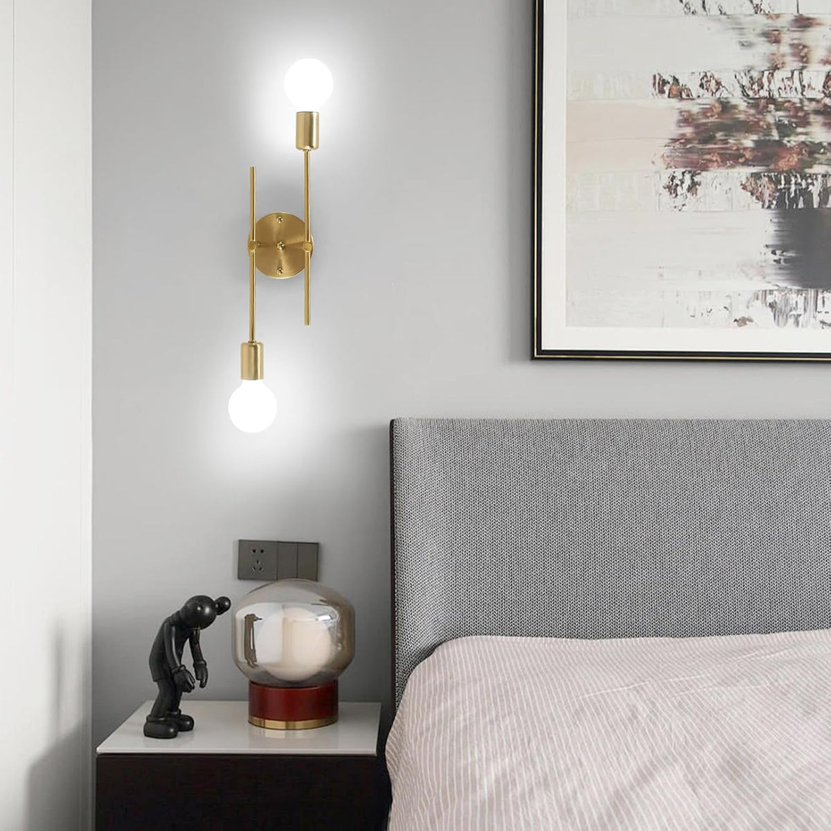 Ceiling Light - Gold Bronze Metal Frame