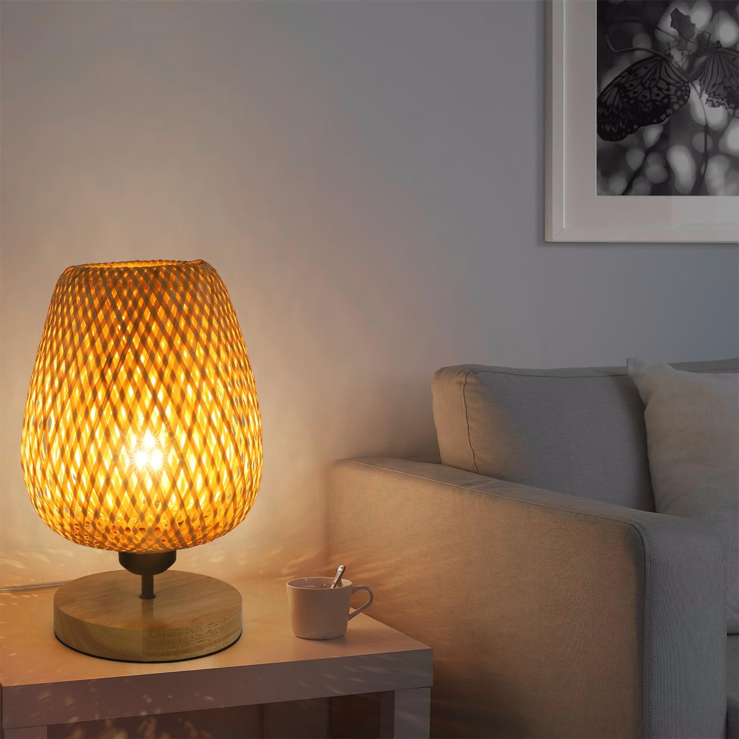 Table Lamps - Wood Frame