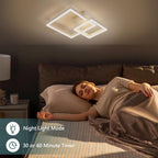 Ceiling Light - White Acrylic Frame, Tunable and Dimmable