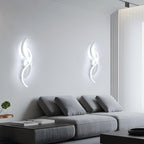 Wall Light - White Aluminium Frame, White Light