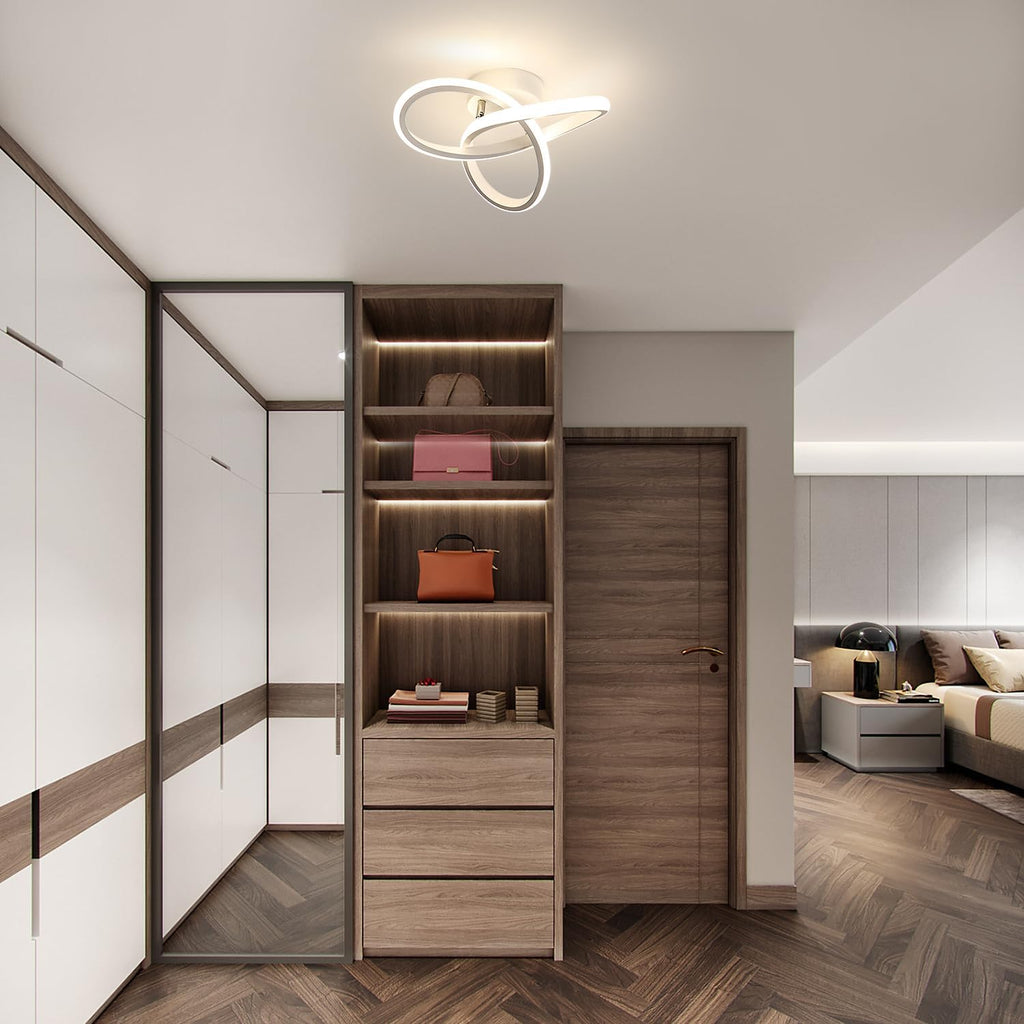 Ceiling Light - White Aluminium Frame, Natural Light