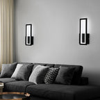 Wall Light - Black Acrylic Frame, White Light