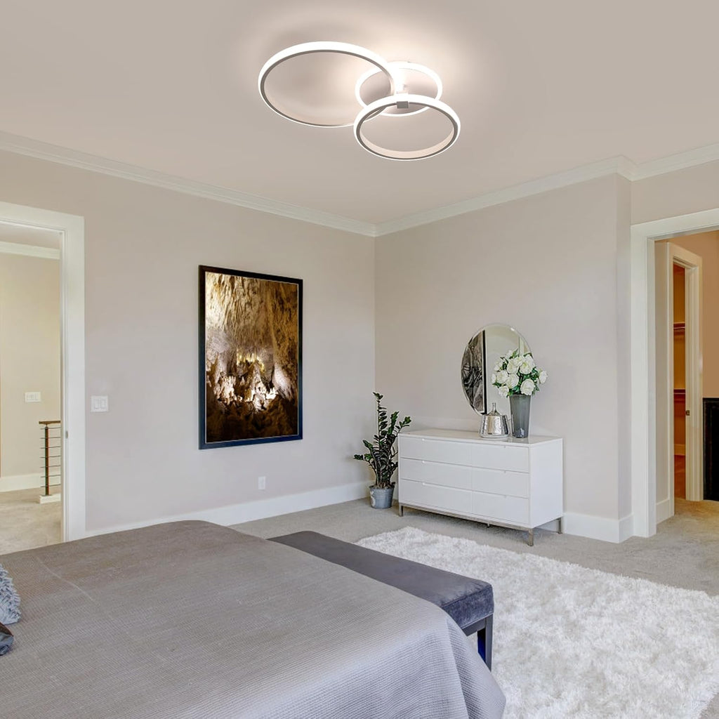 Ceiling Light - White Acrylic Frame, Tunable and Dimmable
