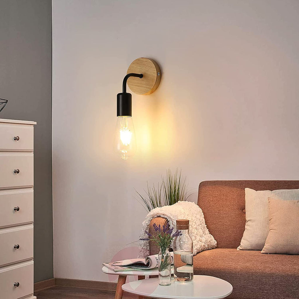 Wall Light - Black Metal Frame