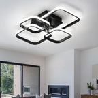 Ceiling Light - Black Aluminium Frame, White Light