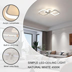 Ceiling Light - White Acrylic Frame, Natural Light