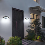 Wall Light - U-Shaped, Black Metal Frame, White Light