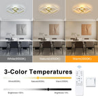 Ceiling Light - Gold Aluminium Frame, Tunable and Dimmable
