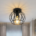 Ceiling Light - Black Metal Frame
