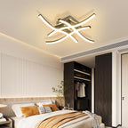Ceiling Light - Black Aluminium Frame, Warm Light