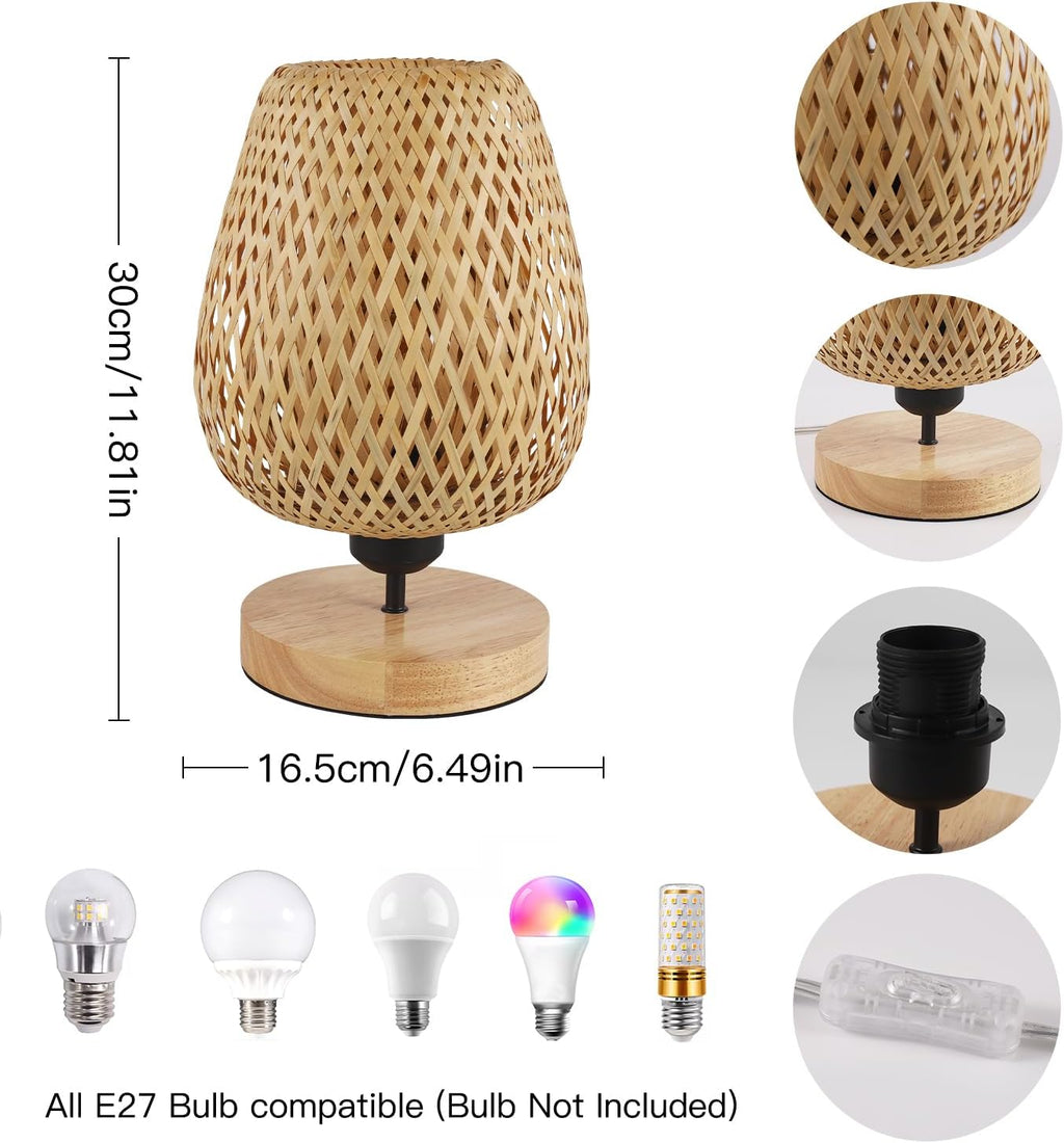 Table Lamps - Wood Frame