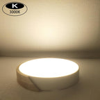 Ceiling Light - White Metal Frame, Warm Light