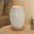 Table Lamps - White Metal Frame