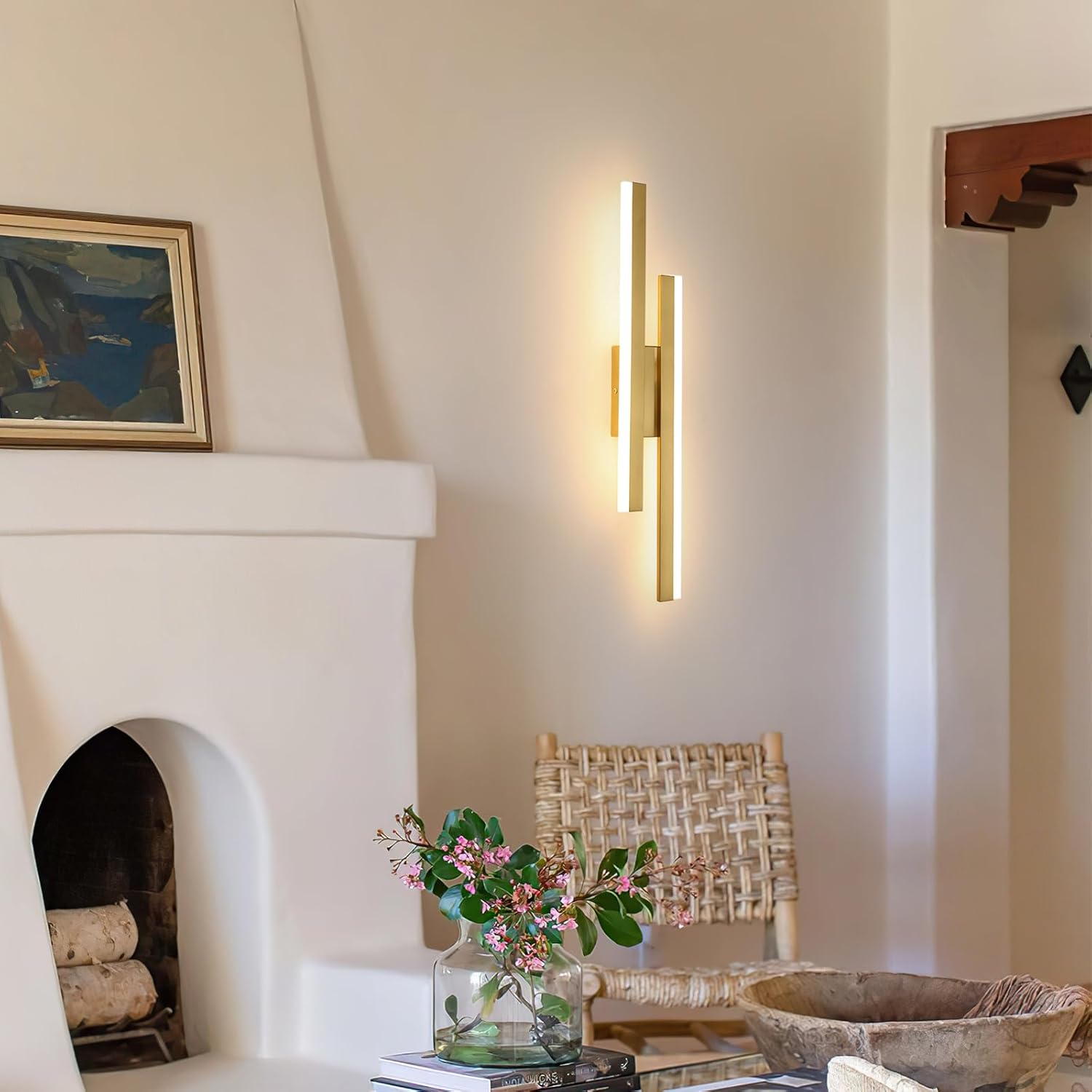 Wall Light - Gold Acrylic Frame, Tunable