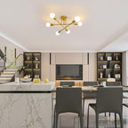 Ceiling Light - Gold Metal Frame