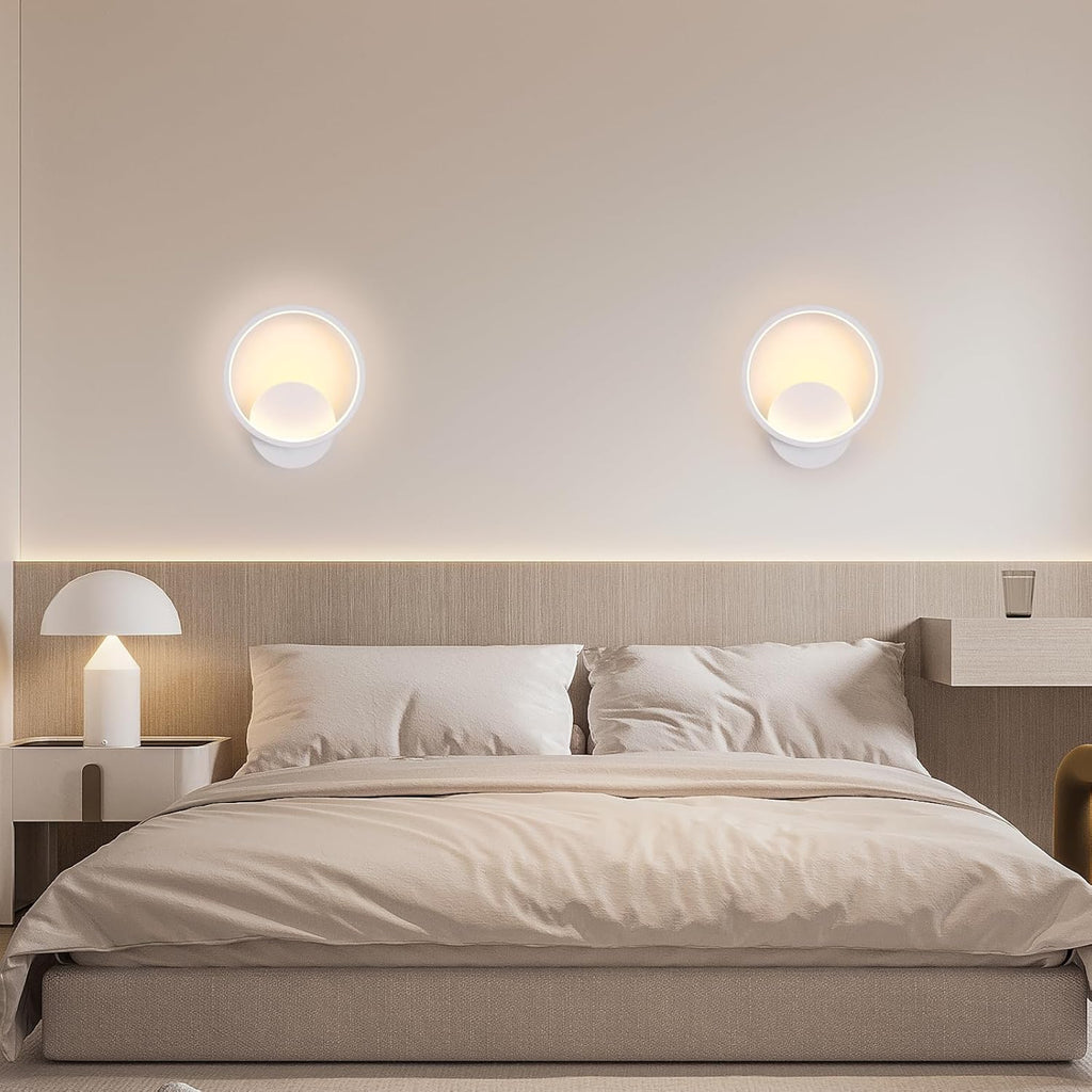 Wall Light - White Aluminium Frame, Warm Light