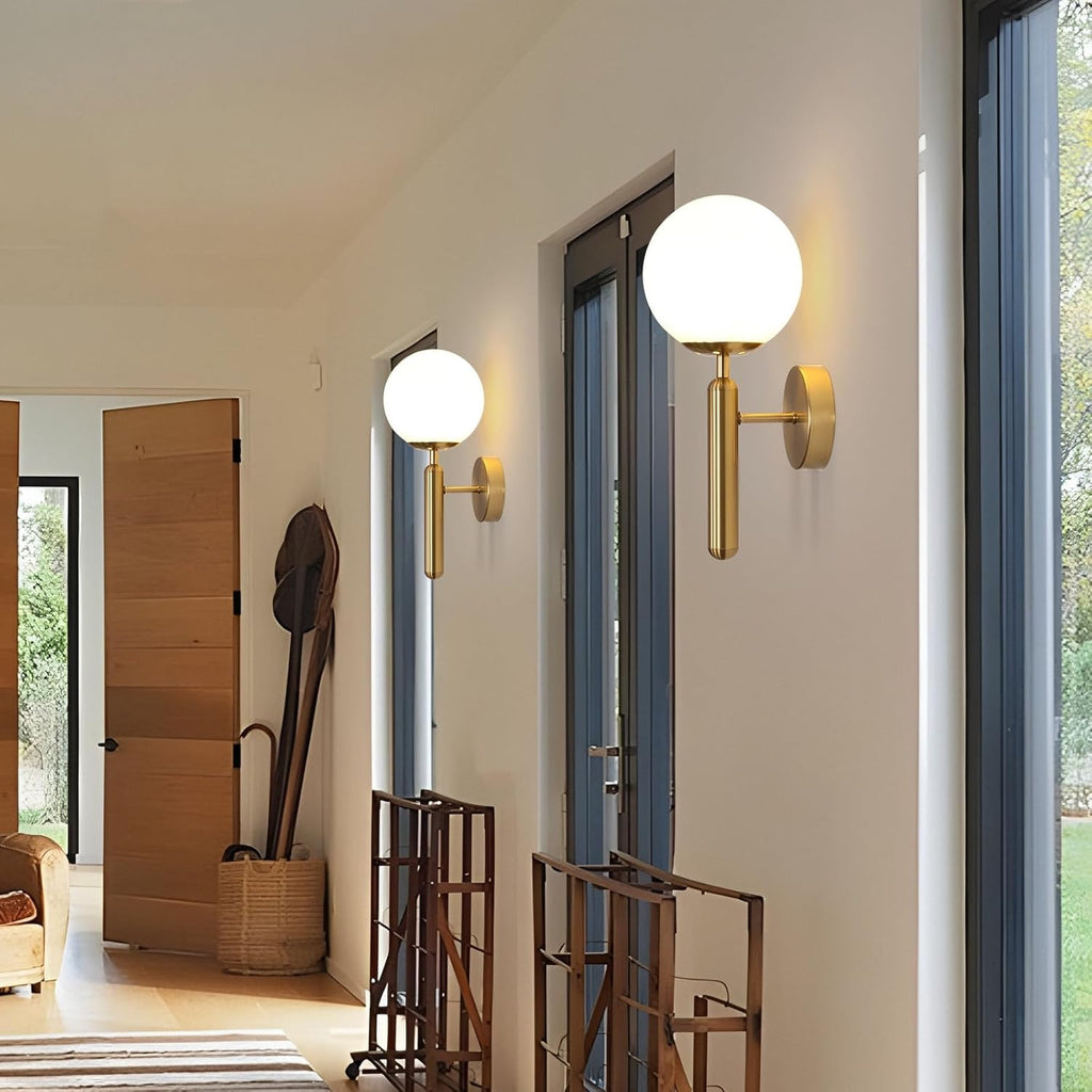 Wall Light - Gold Glass Frame