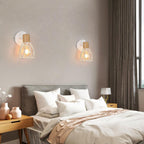 Wall Light - White Metal Frame