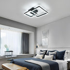 Ceiling Light - Black Acrylic Frame, White Light