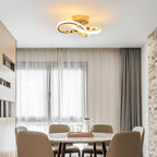 Ceiling Light - Gold Aluminium Frame, Warm Light