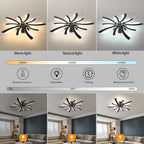 Ceiling Light - Black Acrylic Frame, Tunable and Dimmable
