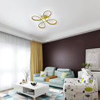 Ceiling Light - Gold Aluminium Frame, White Light