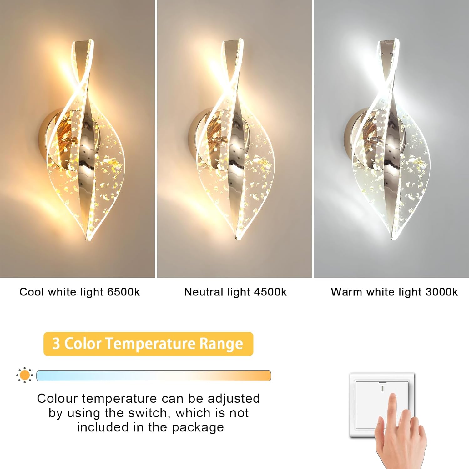 Wall Light - Gold Acrylic Frame, Tunable