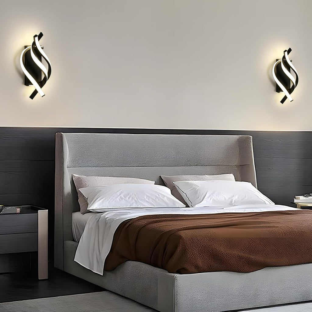 Wall Light - Black Aluminium Frame, Natural Light