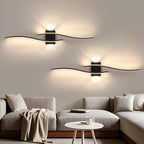 Wall Light - Black Aluminium Frame, Natural Light