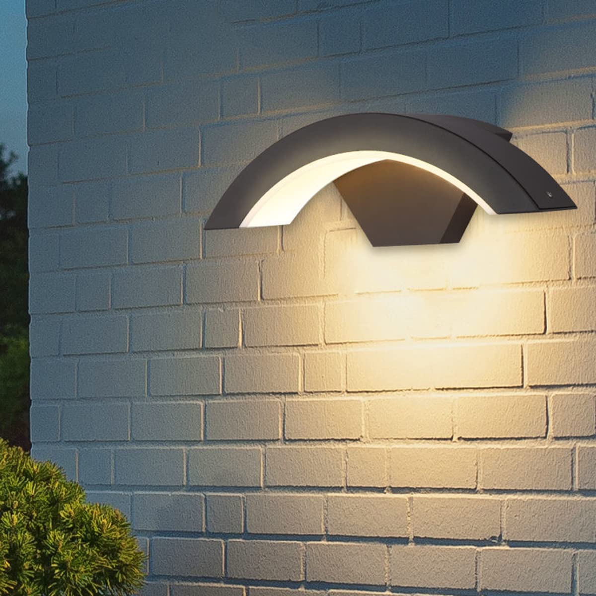 Wall Light - Black Metal Frame, Warm Light