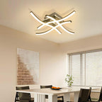 Ceiling Light - Black Aluminium Frame, Warm Light