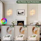 Wall Light - White Aluminium Frame, Warm Light