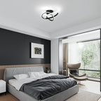 Ceiling Light - Black Aluminium Frame, White Light