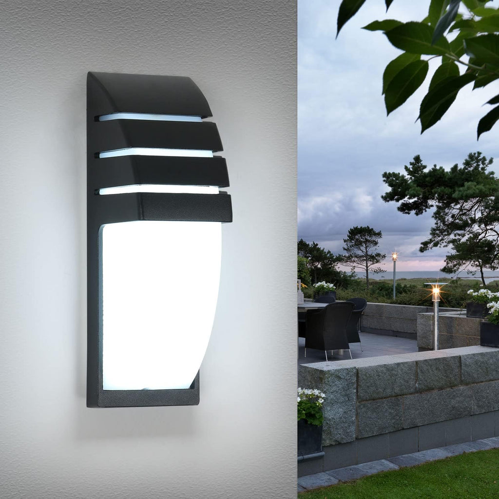 Wandleuchte – Schwarzer Aluminiumrahmen, weißes Licht