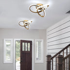 Ceiling Light - Gold Aluminium Frame, White Light