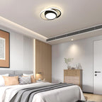 Ceiling Light - Black & White Aluminium Frame, Natural Light