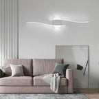 Wall Light - White Aluminium Frame, White Light