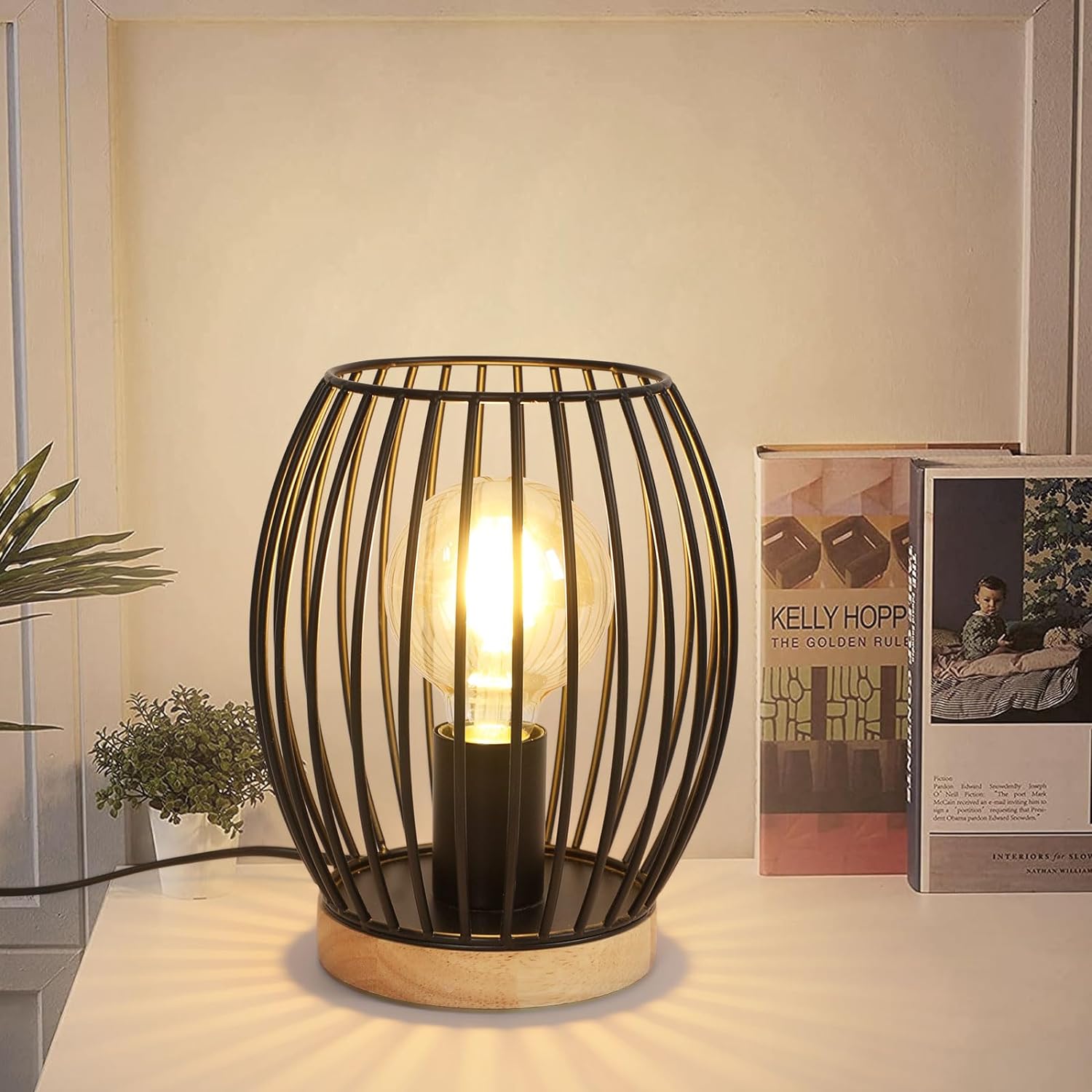 Table Lamps - Black Metal Frame