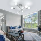 Ceiling Light - Chrome Metal Frame