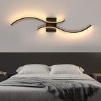 Wall Light - Black Aluminium Frame, Warm Light