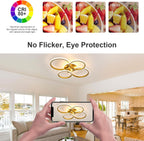 Ceiling Light - Gold Acrylic Frame, Tunable and Dimmable