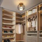 Ceiling Light - Black Metal Frame