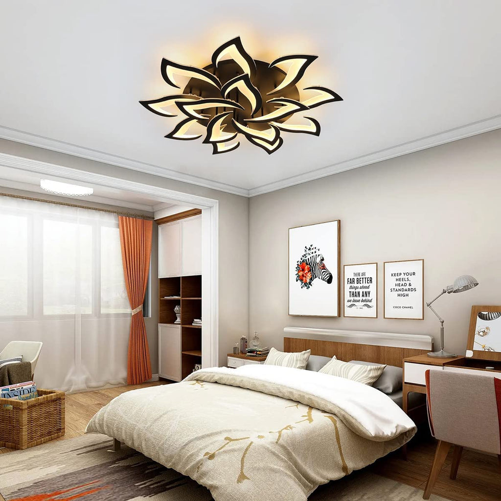 Ceiling Light - Black Acrylic Frame, Tunable and Dimmable