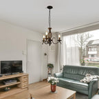 Chandeliers - Black Metal Frame