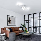 Ceiling Light - White Aluminium Frame, White Light