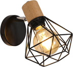 Wall Light - Black Metal Frame