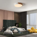 Ceiling Light - White Metal Frame, Warm Light
